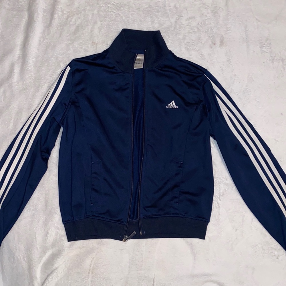 Adidas Women Blue Track Jacket